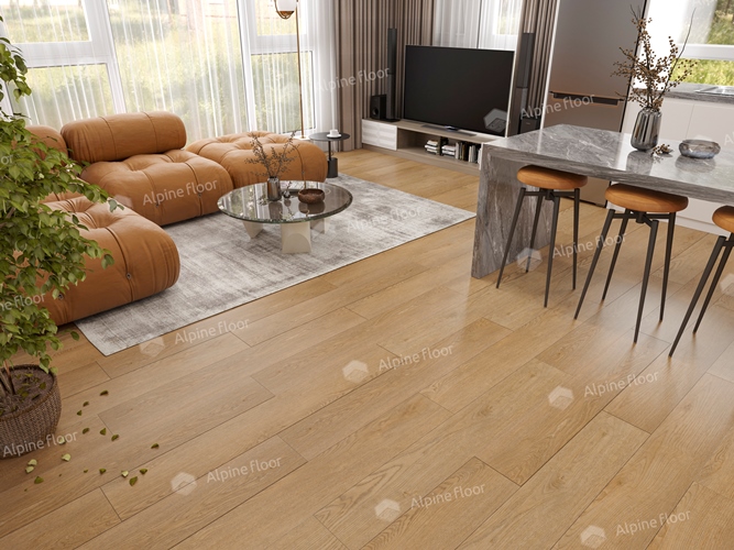 Замковой кварц-винил Alpine floor МС Клен Классический ЕСО 173-66