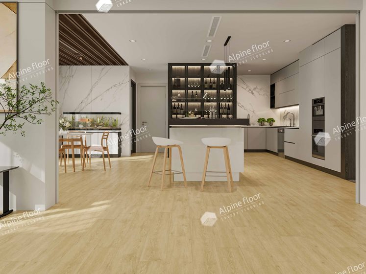Клеевой виниловый пол Alpine floor Дуб Кремовый ECO 3-23