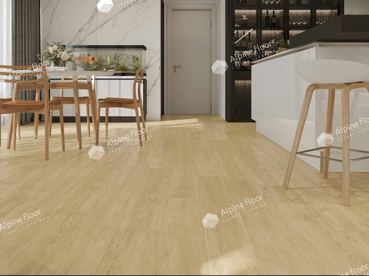 Клеевой виниловый пол Alpine floor Дуб Кремовый ECO 3-23