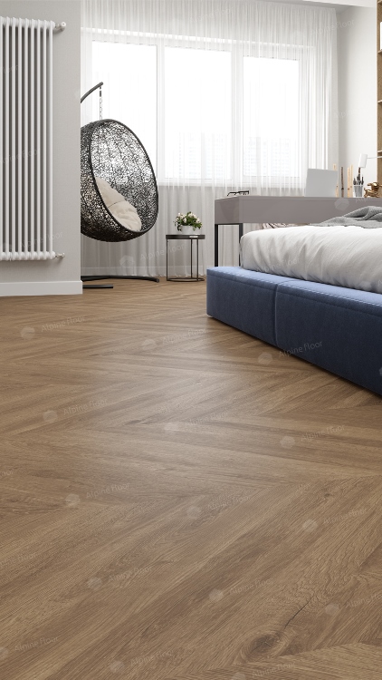 Клеевой виниловый пол Alpine floor Французская ёлочка ECO 3-25