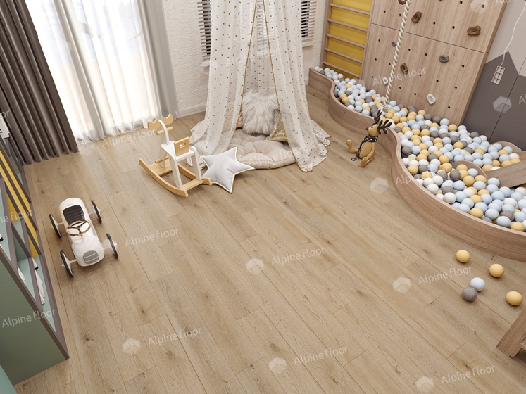 Клеевой виниловый пол Alpine floor Дуб Миндальный ECO 3-27