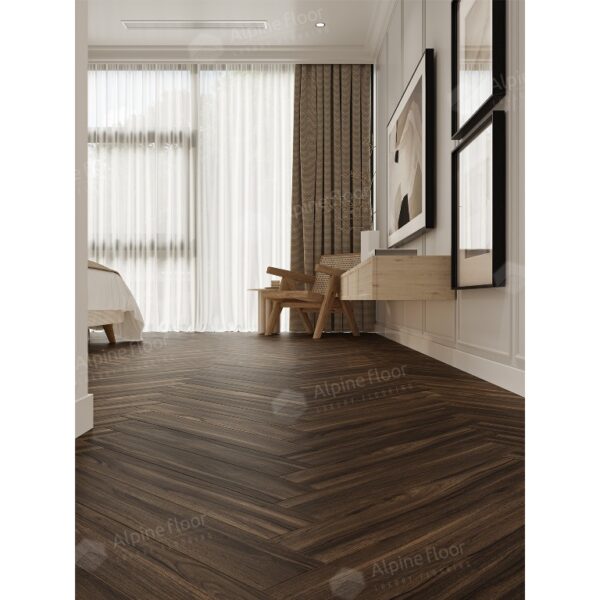 Ламинат 33 класса Alpine floor Herringbone 12 LF105-13 Орех Сицилия