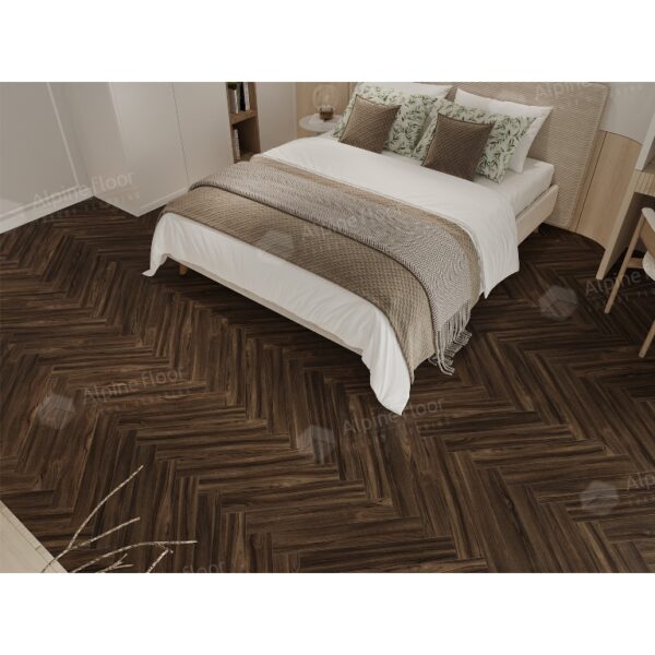 Ламинат 33 класса Alpine floor Herringbone 12 LF105-13 Орех Сицилия