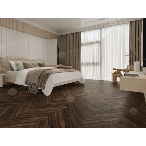 Ламинат 33 класса Alpine floor Herringbone 12 LF105-13 Орех Сицилия